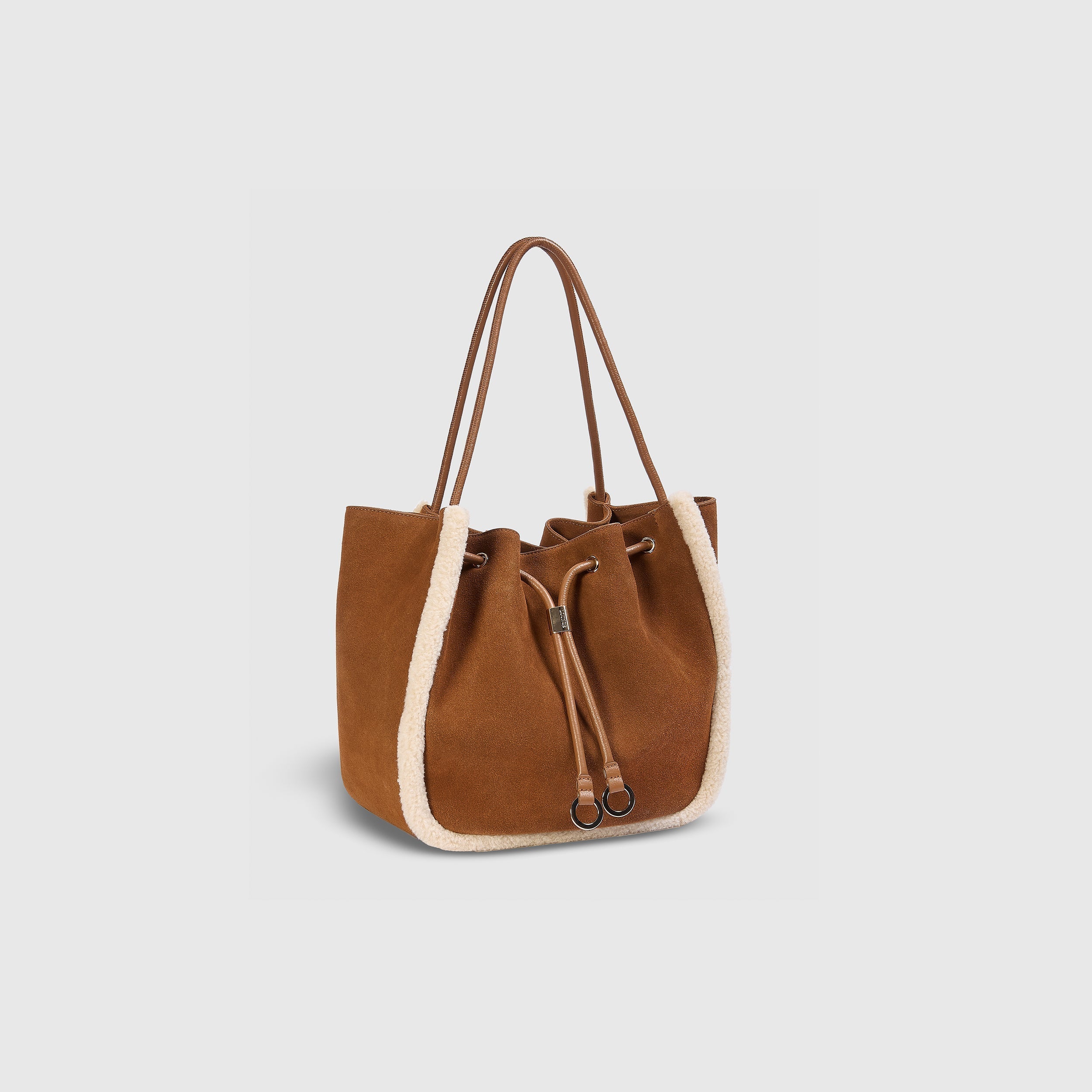 Clem Schultertasche - Kastanienfarbe