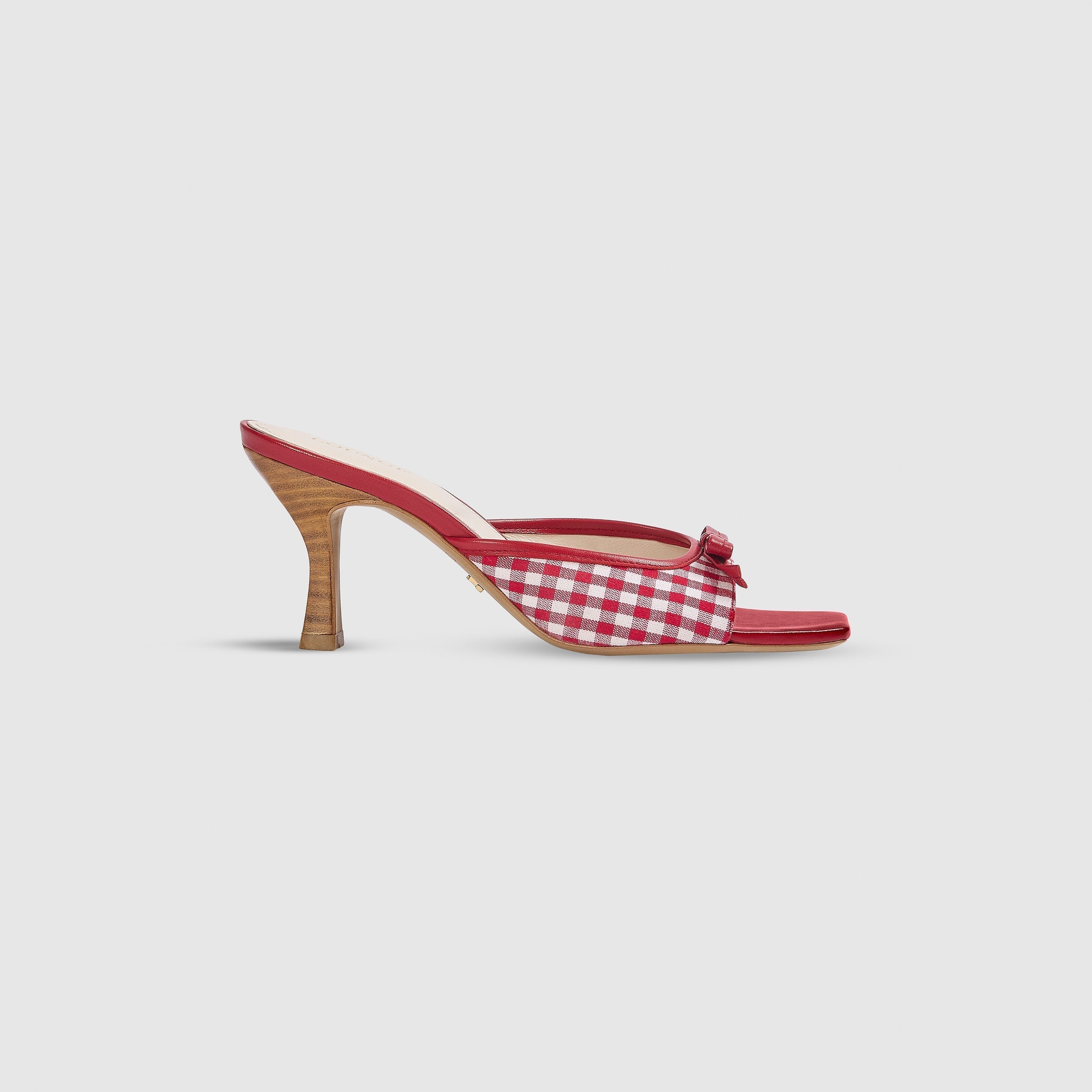 Moxie Mule Kitten-Heel - Gingham